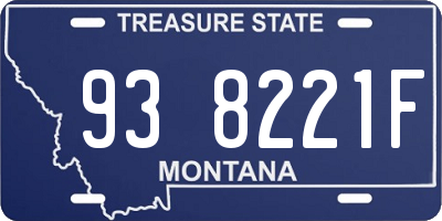 MT license plate 938221F