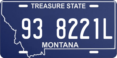 MT license plate 938221L