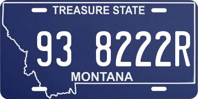 MT license plate 938222R