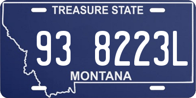 MT license plate 938223L
