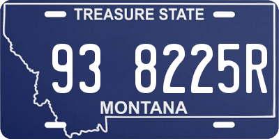 MT license plate 938225R
