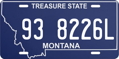 MT license plate 938226L