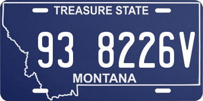 MT license plate 938226V