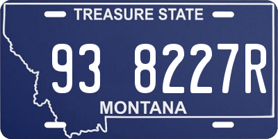 MT license plate 938227R