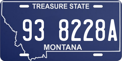 MT license plate 938228A