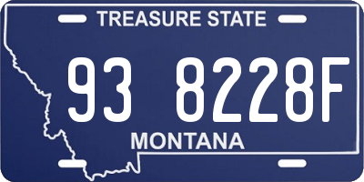 MT license plate 938228F