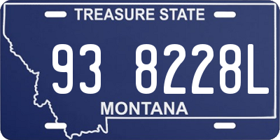 MT license plate 938228L