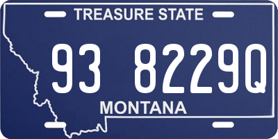 MT license plate 938229Q