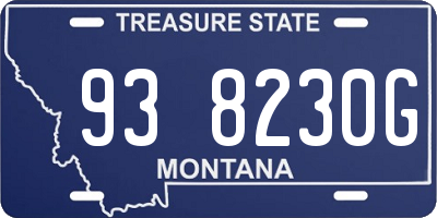 MT license plate 938230G