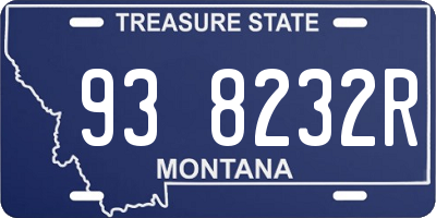 MT license plate 938232R