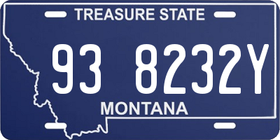 MT license plate 938232Y