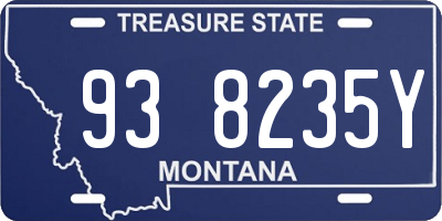 MT license plate 938235Y
