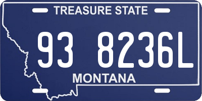 MT license plate 938236L