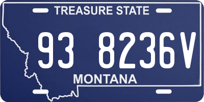 MT license plate 938236V