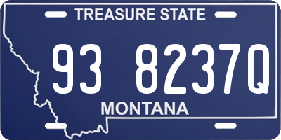 MT license plate 938237Q