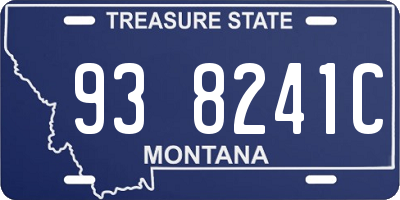 MT license plate 938241C