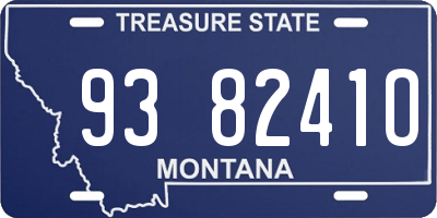 MT license plate 938241O