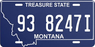 MT license plate 938247I