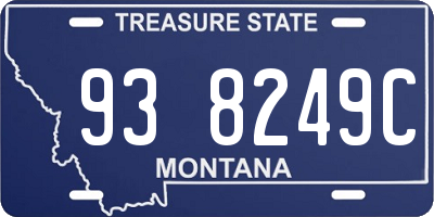 MT license plate 938249C