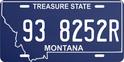 MT license plate 938252R