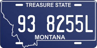 MT license plate 938255L