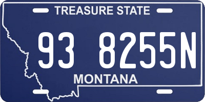 MT license plate 938255N