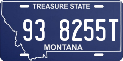 MT license plate 938255T