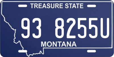 MT license plate 938255U