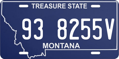 MT license plate 938255V