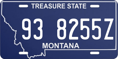 MT license plate 938255Z