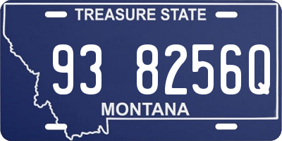 MT license plate 938256Q