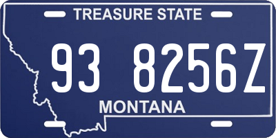 MT license plate 938256Z