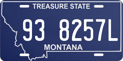 MT license plate 938257L
