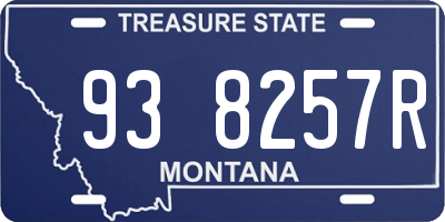 MT license plate 938257R