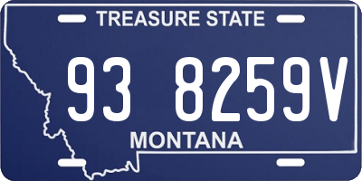MT license plate 938259V