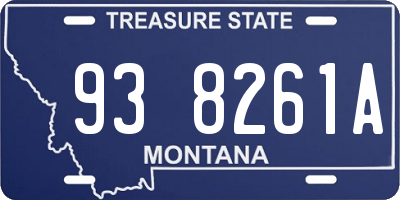 MT license plate 938261A