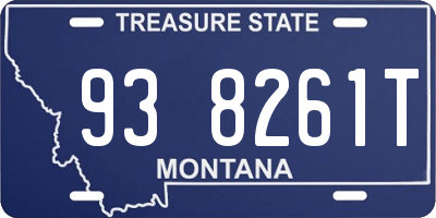 MT license plate 938261T
