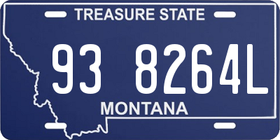MT license plate 938264L