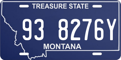 MT license plate 938276Y