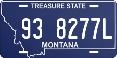 MT license plate 938277L