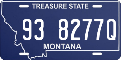 MT license plate 938277Q