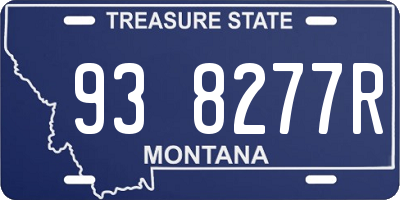 MT license plate 938277R