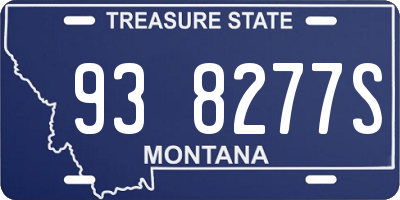 MT license plate 938277S