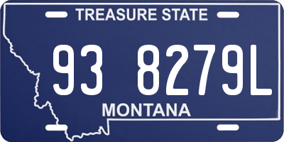 MT license plate 938279L