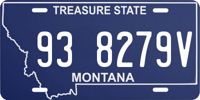 MT license plate 938279V