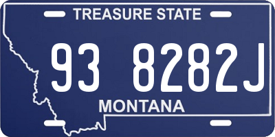 MT license plate 938282J