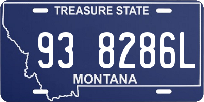 MT license plate 938286L