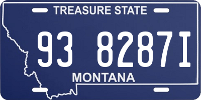 MT license plate 938287I