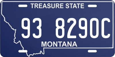MT license plate 938290C