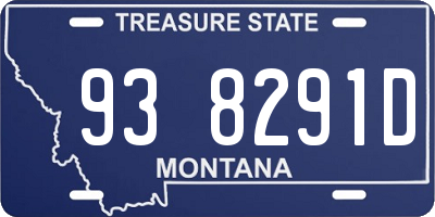 MT license plate 938291D